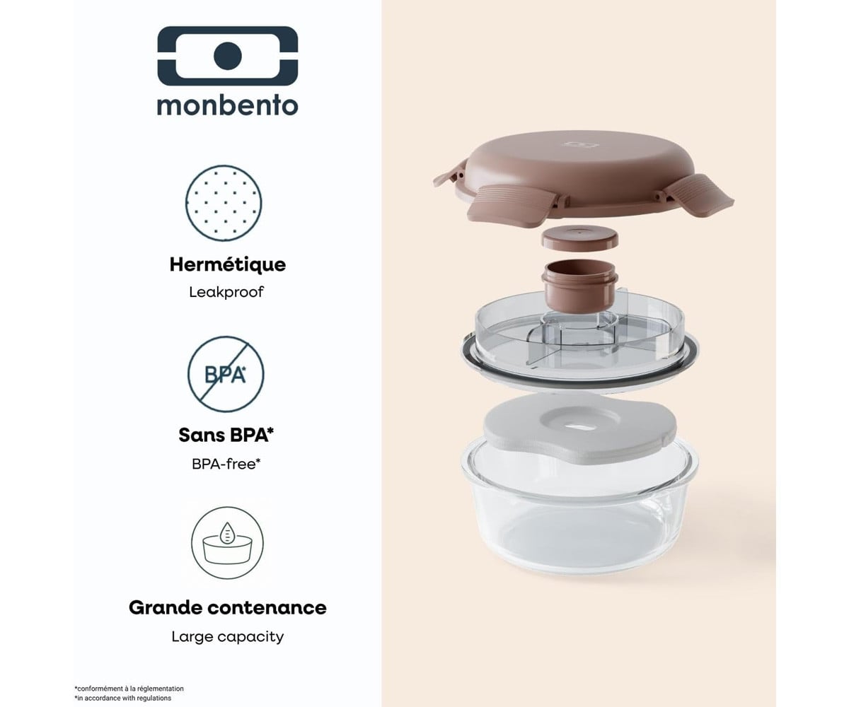 Contenitore Round Vetro MB Sunny Pink Moka