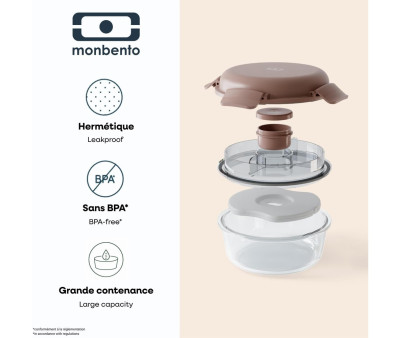 Contenitore Round Vetro MB Sunny Pink Moka
