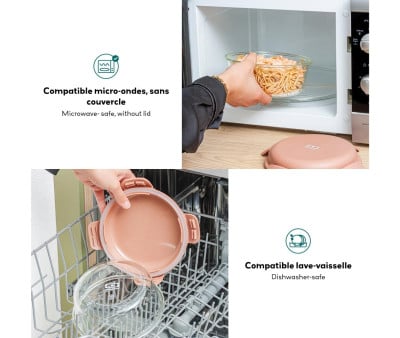 Contenitore Round Vetro MB Sunny Pink Moka