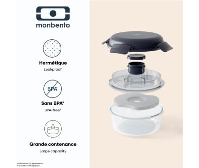 Contenitore Round Vetro MB Sunny Natural Blue