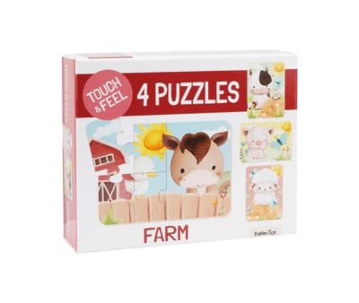 4 Puzzle Touch & Feel Farm