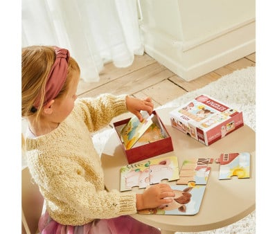 4 Puzzles Touch & Feel Granja