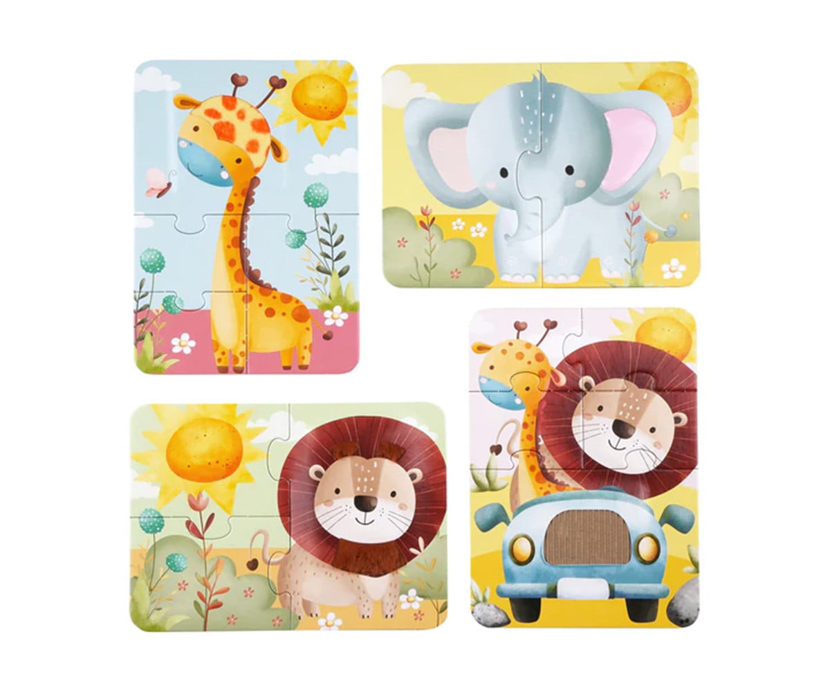 4 Puzzle Touch & Feel Safari