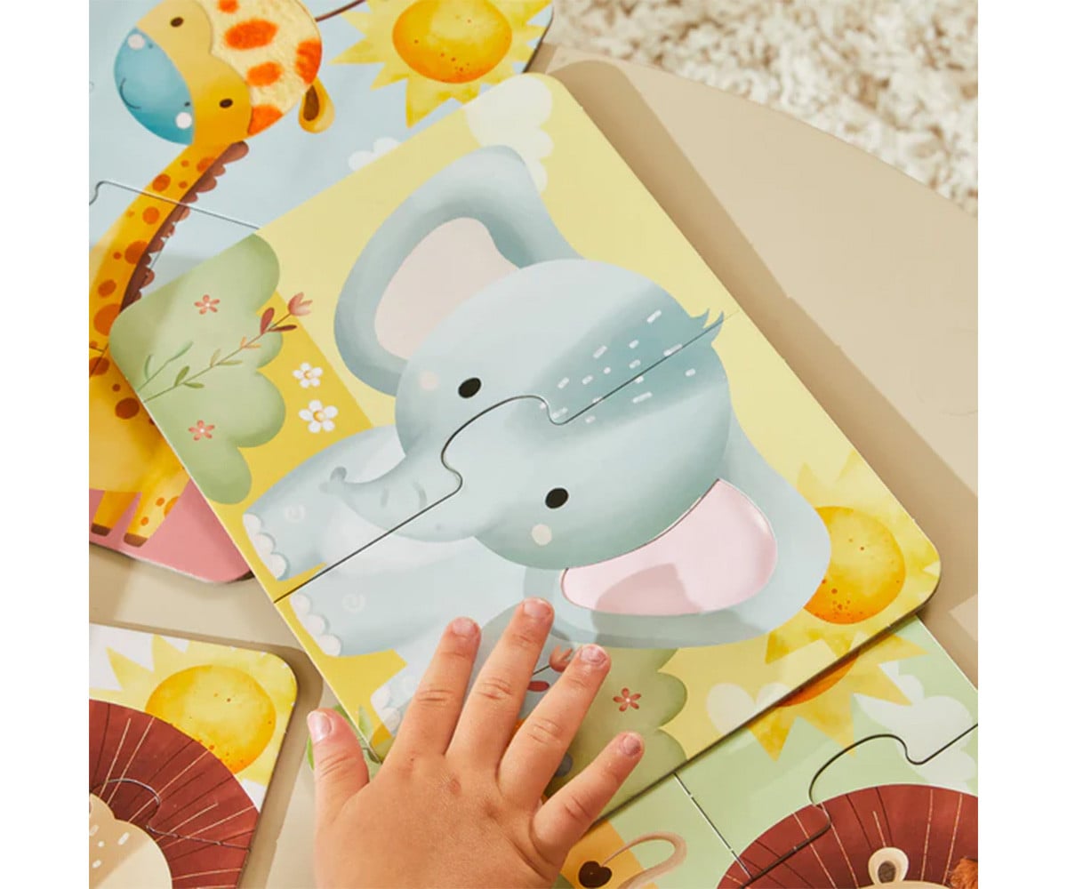 4 Puzzle Touch & Feel Safari