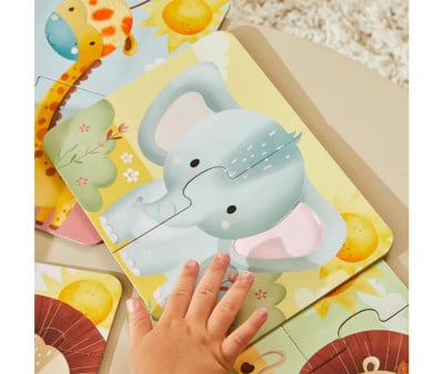 4 Puzzle Touch & Feel Safari