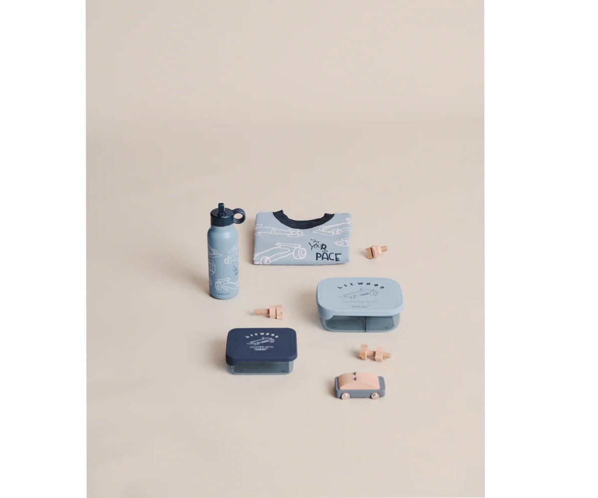 Caja de Almuerzo Arthur Tritan Race Cars/Beach blue