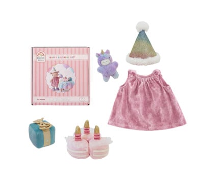 Conjunto Happy Birthday para Muñeco Dinkum