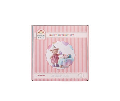 Conjunto Happy Birthday para Muñeco Dinkum