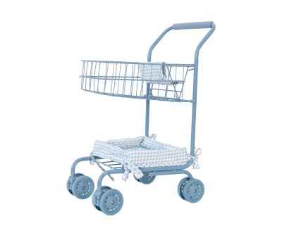 Carrello Spesa Vichy Blue Personalizzabile