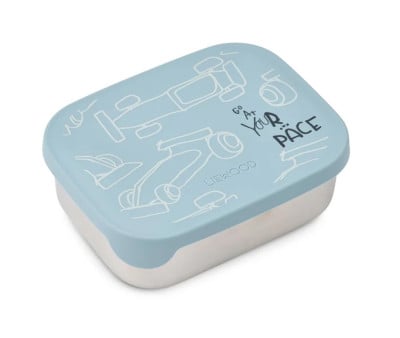 Lunch Box Arthur Inox Cars/Beach Blue