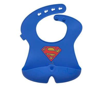 Babete de silicone dobrável Superman 
