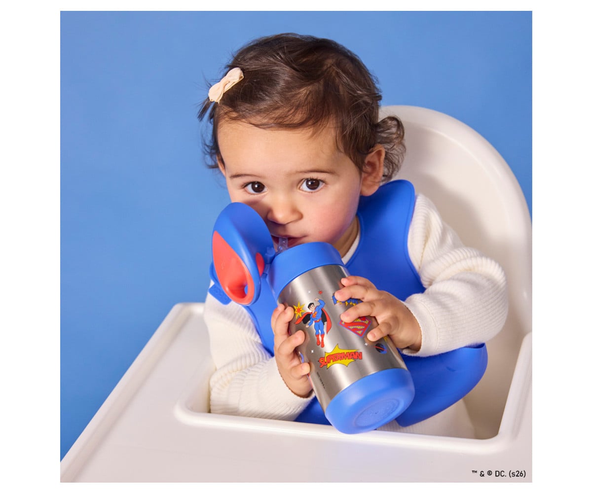 Gourde Isotherme avec Paille 350 ml Superman