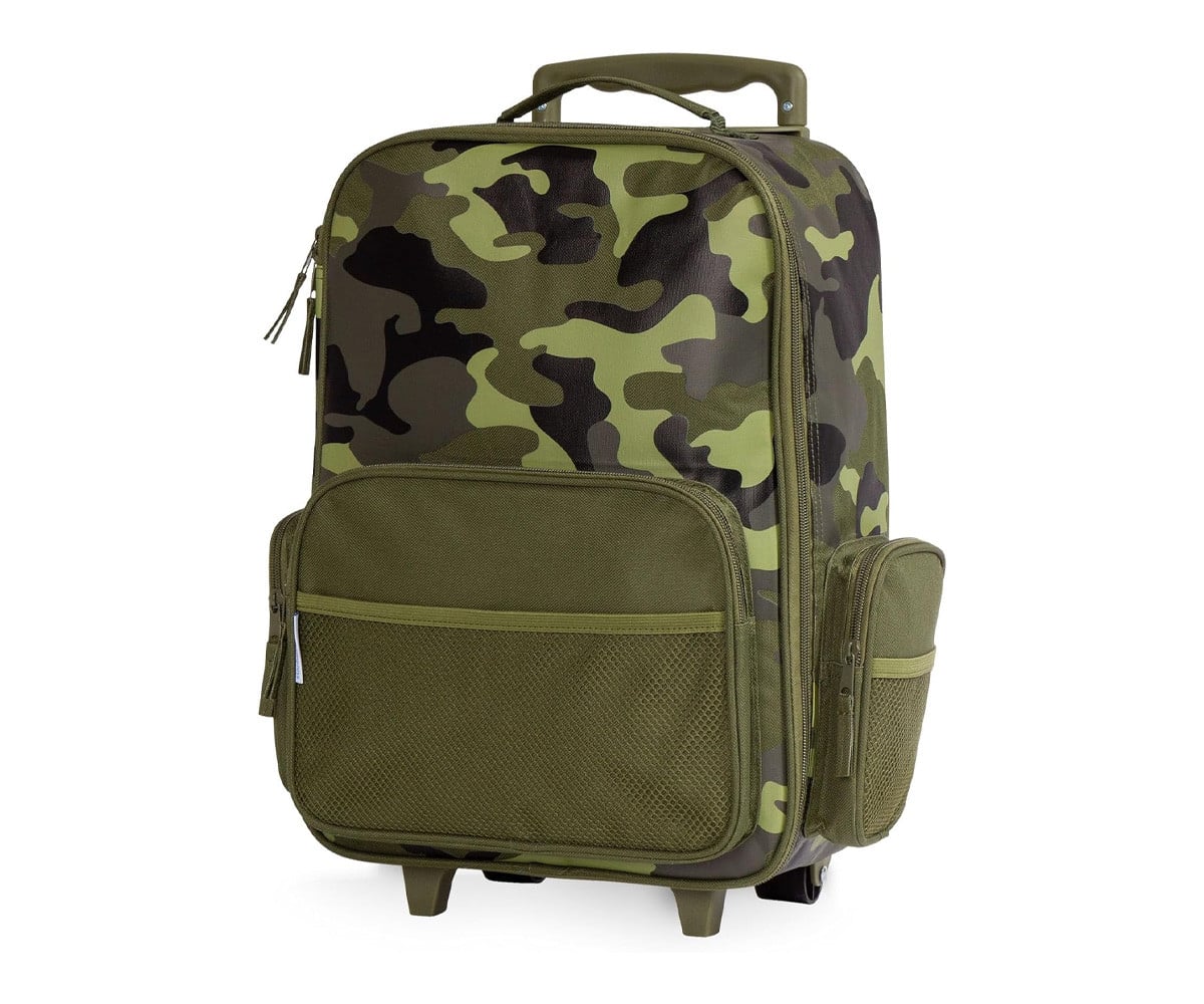 Mala infantil de camuflagem