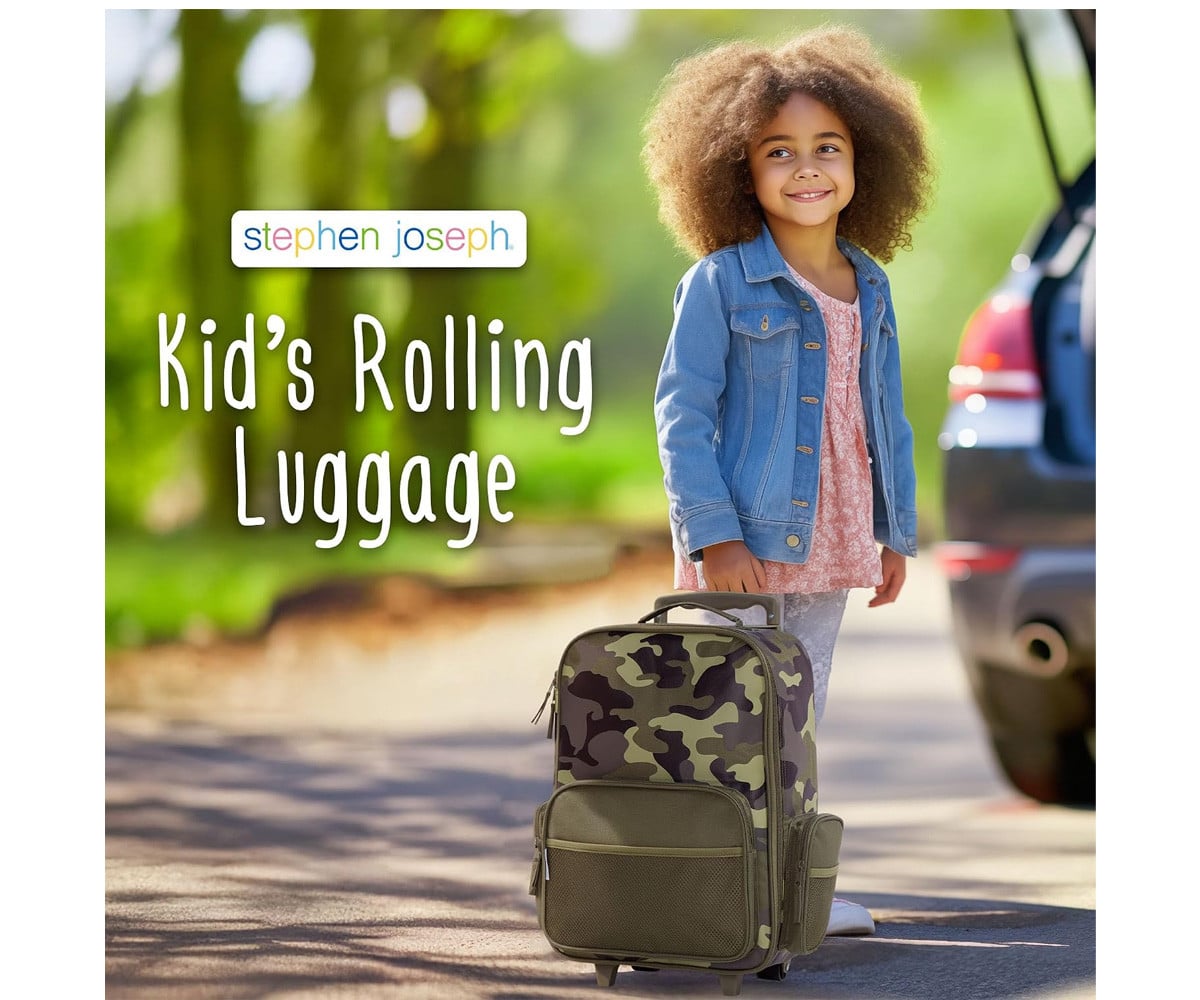 Mala infantil de camuflagem