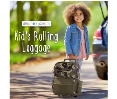 Mala infantil de camuflagem
