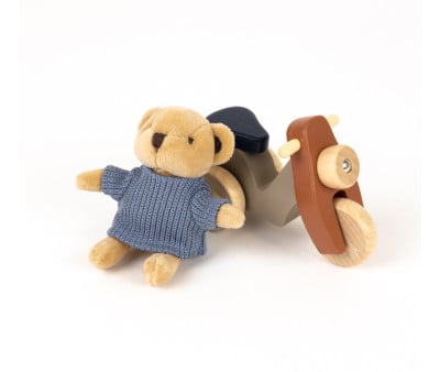 Peluche Alexis Bear in Vespa