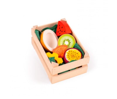 Surtido de Frutas Tropicales de Madera