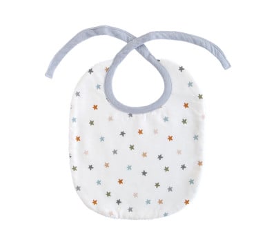 Babero Little Stars Blue Personalizable