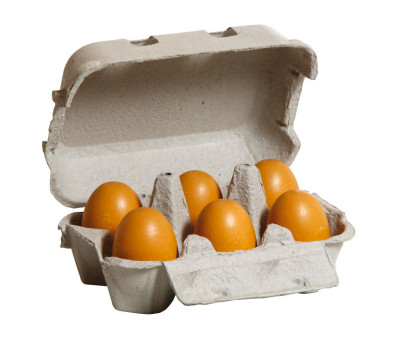 Huevos en Huevera de Cartón