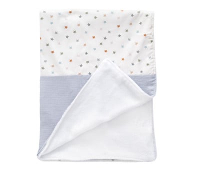 Coperta Vellutata Little Stars Blue Personalizzabile
