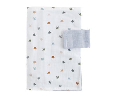 Portadocumenti Little Stars Blue Personalizzabile