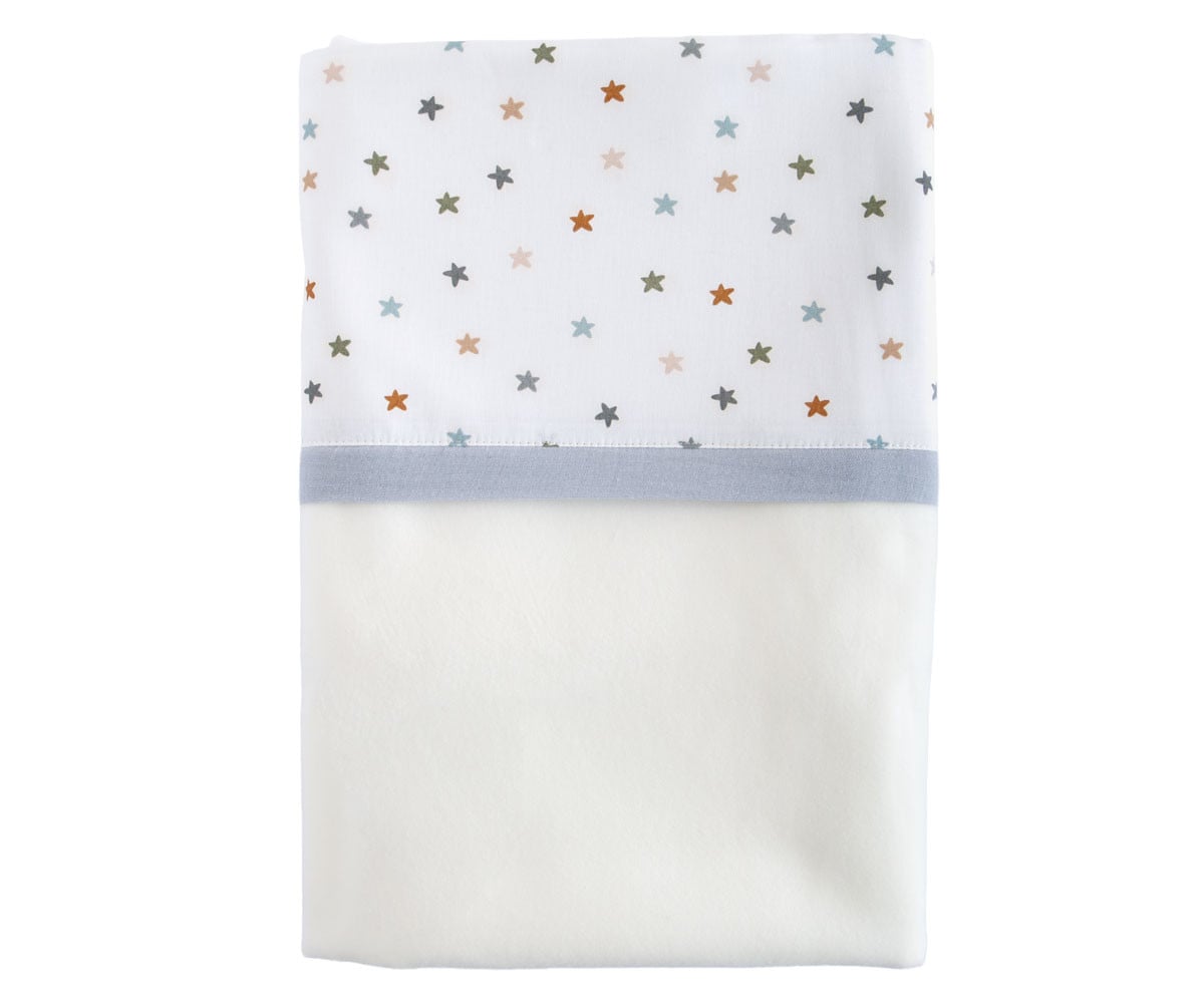 Manta Coralina Little Stars Blue Personalizable