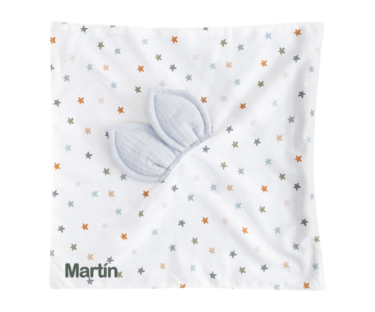 Doudou Little Stars Blue Personalizzabile