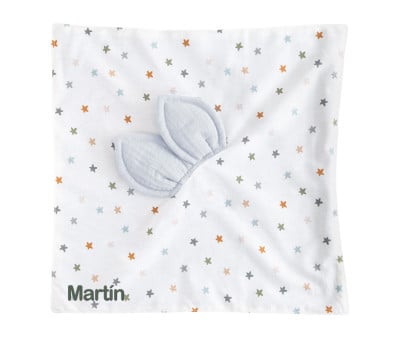 Doudou Little Stars Blue Personalizzabile