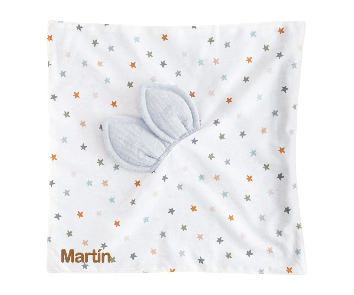 Doudou Little Stars Blue Personalizzabile