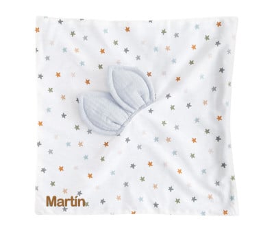 Doudou Little Stars Blue Personalizzabile