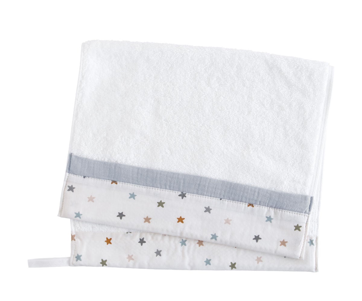 Toalla Guardería Little Stars Blue Personalizable