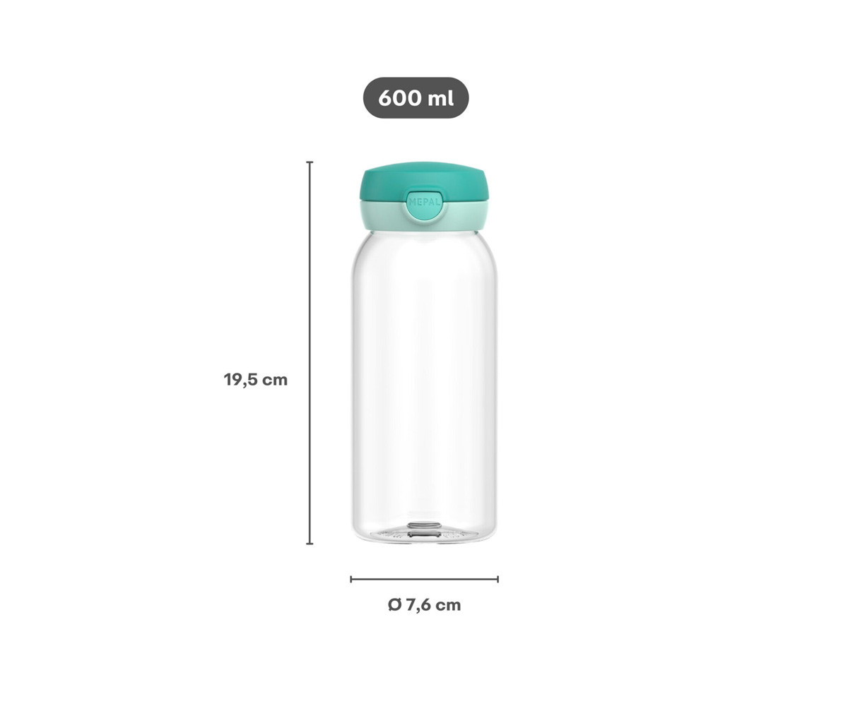 Botella Plástico con Tapón Abatible Campus 600ml Frozen