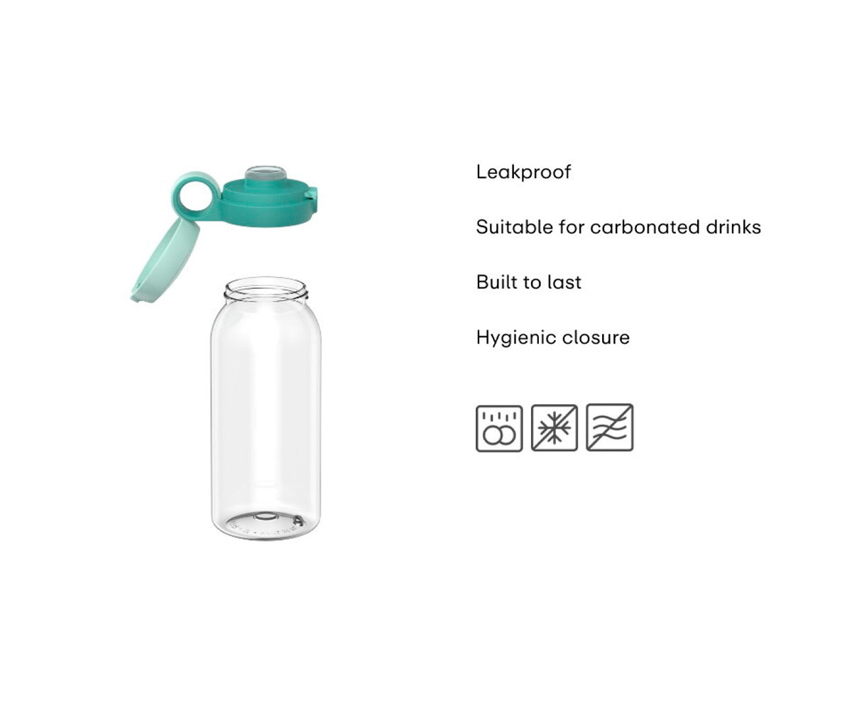 Botella Plástico con Tapón Abatible Campus 600ml Frozen