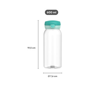 Botella Plástico con Tapón Abatible Campus 600ml Fairy Wonders