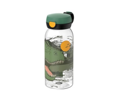 Botella Plástico con Tapón Abatible Campus 600ml Dinosaurio
