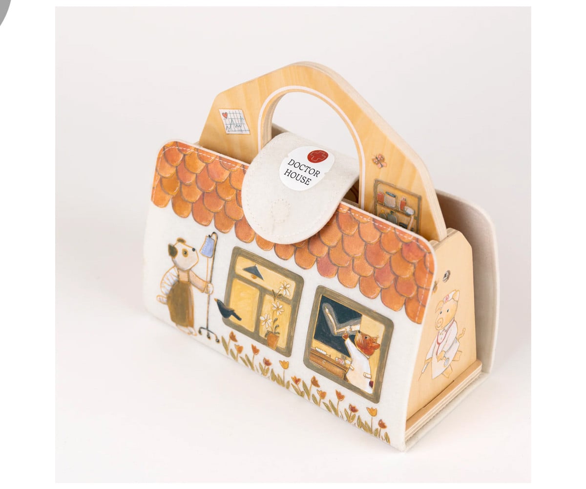 Mini Ospedale in Legno Mini Friends