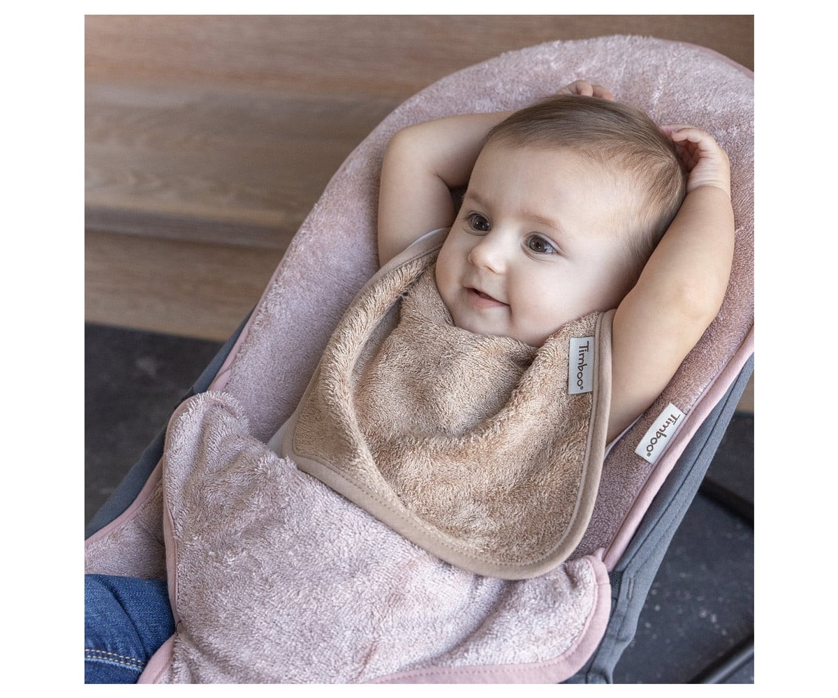 Babero Doble Timboo Savannah Sand Personalizable