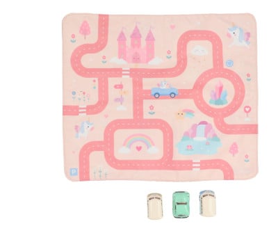 Nappe de Jeu Circuit Magical World + 3 Petites Voitures