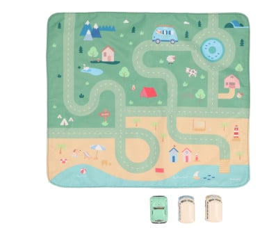 Nappe de Jeu Circuit Holiday + 3 Petites Voitures