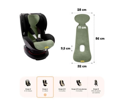 Colchoneta 3D Air Layer Grupo 1 Seashell Olive