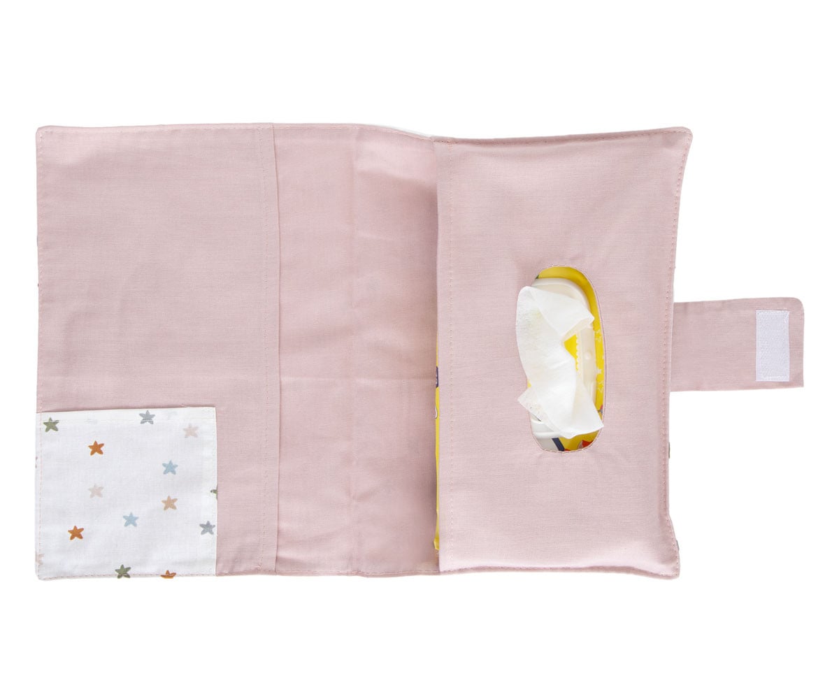 Astuccio Porta Salviettine Little Stars PinkPersonalizzabile