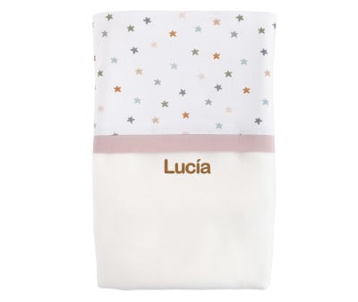 Coperta Little Stars Pink Personalizzabile