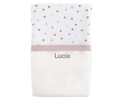 Coperta Little Stars Pink Personalizzabile