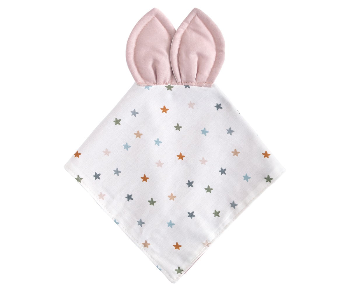 Doudou Little Stars Pink Personalizable