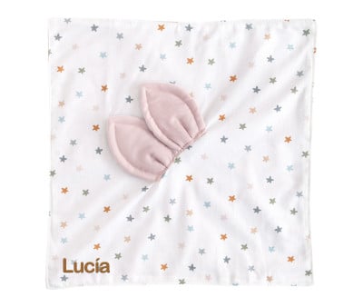 Doudou Little Stars Pink Personalizable