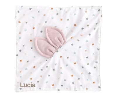 Doudou Little Stars Pink Personalizable