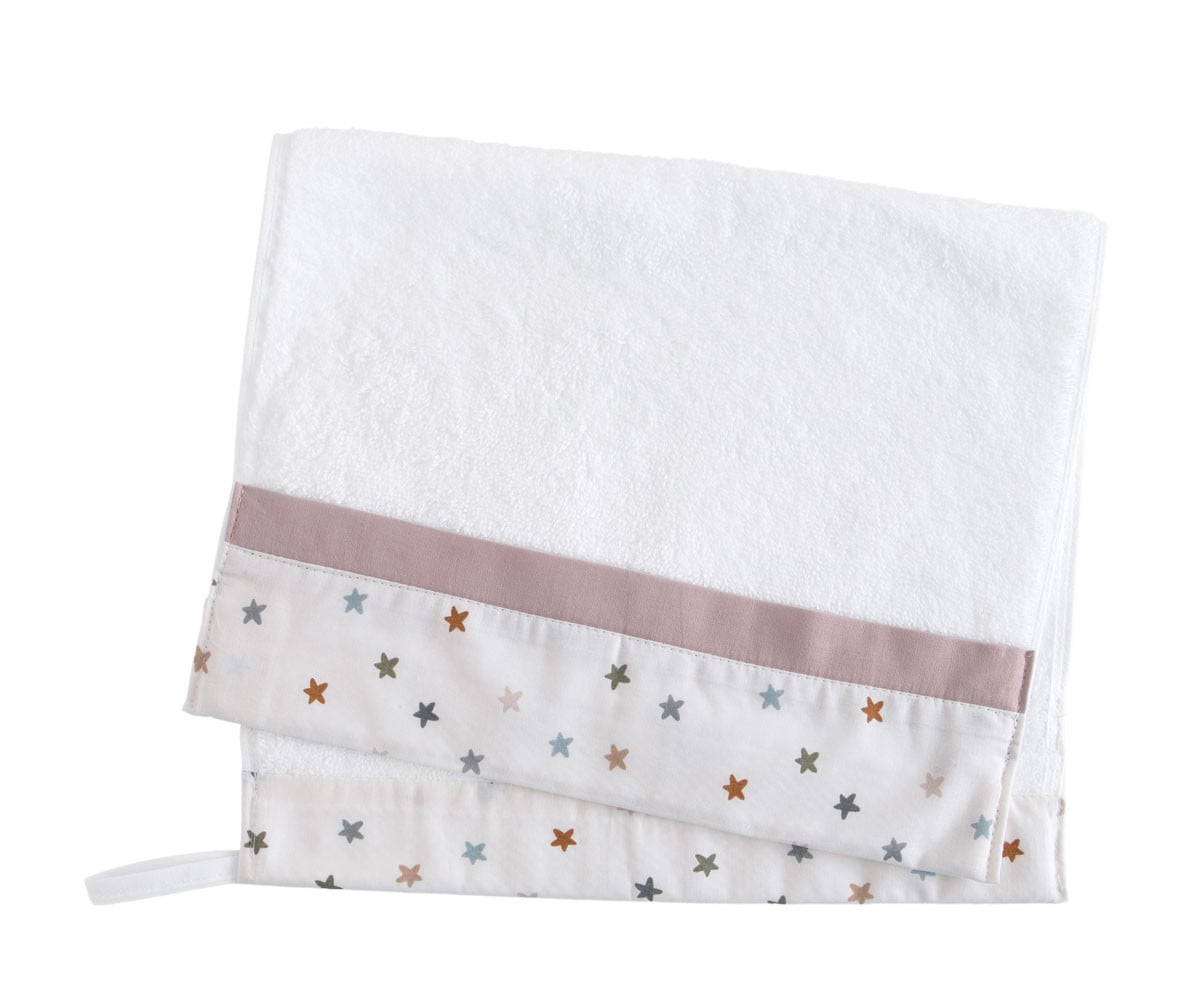 Toalla Guardería Little Stars Pink Personalizable Personalizable