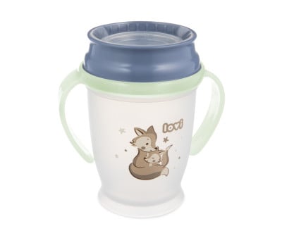 Bicchiere 360º Personalizzabile LOVI Night & Day Fox 250ml