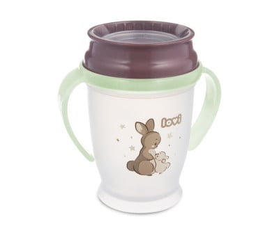 Bicchiere 360º Personalizzabile LOVI Night & Day Rabbit 250ml