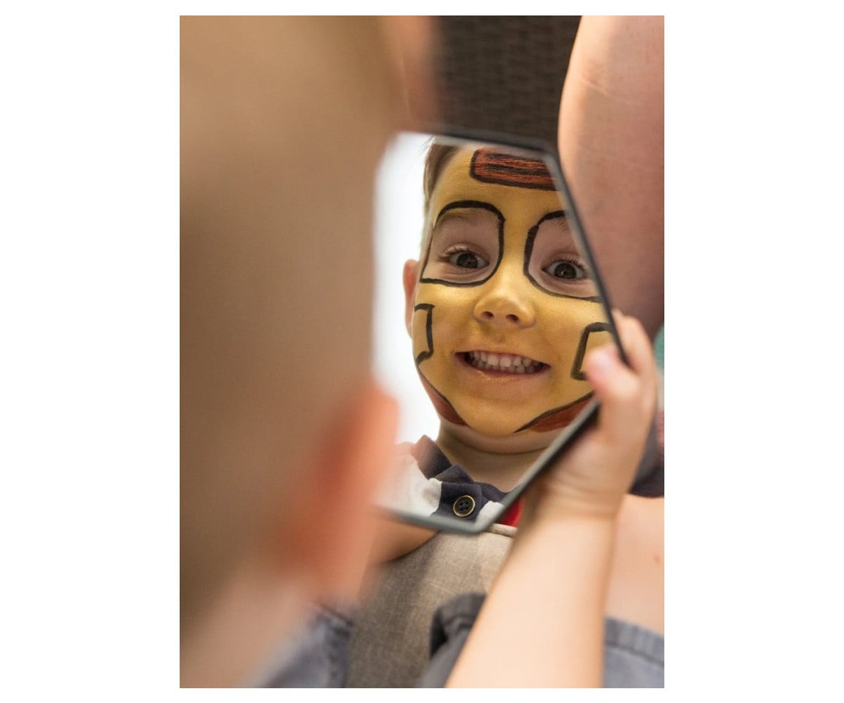 Fard de Maquillage Jaune Doré